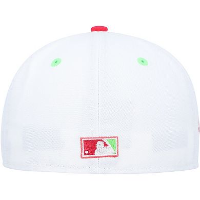 Men's New Era White/Coral Washington Nationals  Robert F. Kennedy Memorial Stadium Strawberry Lolli 59FIFTY Fitted Hat