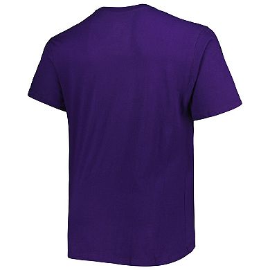 Men's Champion Purple LSU Tigers Big & Tall Arch Over Wordmark T-Shirt