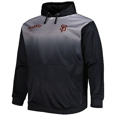 Men's Black San Francisco Giants Fade Sublimated Fleece Pullover Hoodie