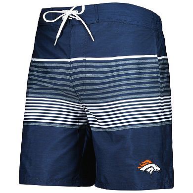 Men's G-III Sports by Carl Banks Navy Denver Broncos Coastline Volley Swim Shorts