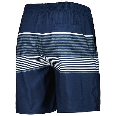 Men's G-III Sports by Carl Banks Navy Denver Broncos Coastline Volley Swim Shorts