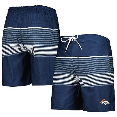 Men's G-III Sports by Carl Banks Navy Denver Broncos Coastline Volley Swim Shorts