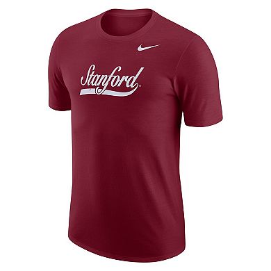 Men's Nike Cardinal Stanford Cardinal Distressed Print Cotton Vault T-Shirt