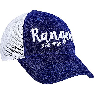 Women's '47 Blue/White New York Rangers Encore MVP Trucker Snapback Hat