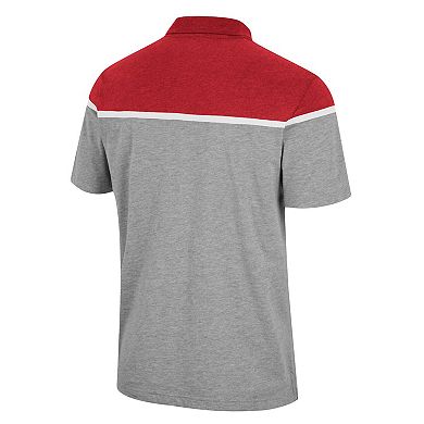 Men's Colosseum Heather Gray Washington State Cougars Chamberlain Polo