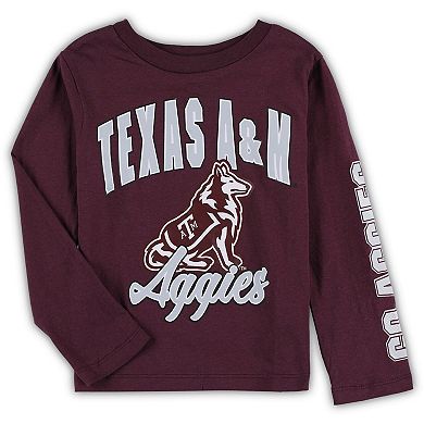 Preschool Maroon/Heather Gray Texas A&M Aggies Game Day T-Shirt Combo Pack