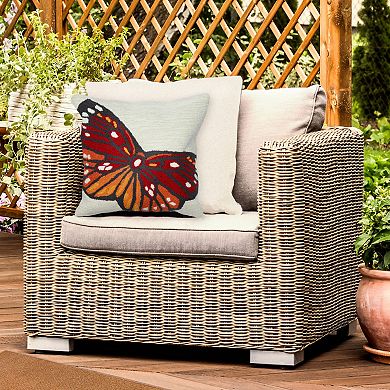 Liora Manne Front porch Butterfly Indoor/Outdoor Pillow