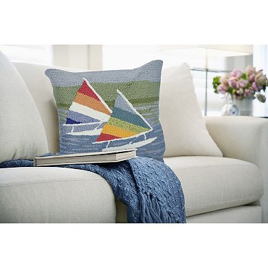 Liora Manne Front porch Sailing Indoor/Outdoor Pillow