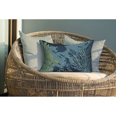 Liora Manne Marina Coral Garden Indoor/Outdoor Pillow