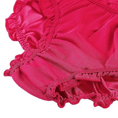 Women's Satin Brief Mid-rise Hipster Stretchy Underwear 1 Pack
