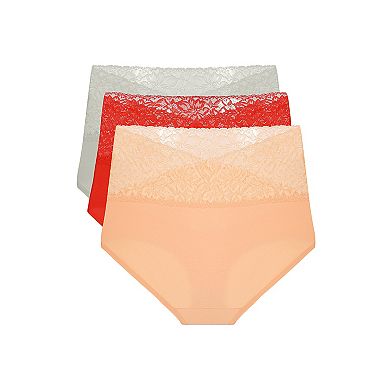 Women's Underwear Sexy Lace High Waisted Panties 3 Packs