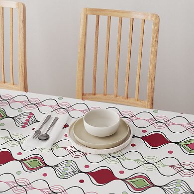 Rectangular Tablecloth, 100% Cotton, 60x84", Floral 99
