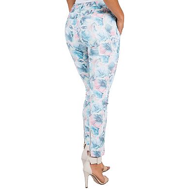 Laura Floral Printed High Waisted Cropped Pants