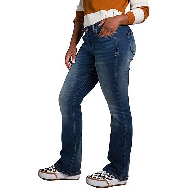 Nova Women's Curvy Fit Mid Rise Slim Boot Jean