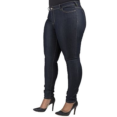 Tall Plus Size Maya Curvy Fit Basic Midrise Skinny Jeans For Tall Women