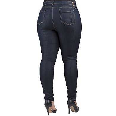 Tall Plus Size Maya Curvy Fit Basic Midrise Skinny Jeans For Tall Women