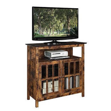 Convenience Concepts Big Sur Highboy TV Stand with Storage Cabinets