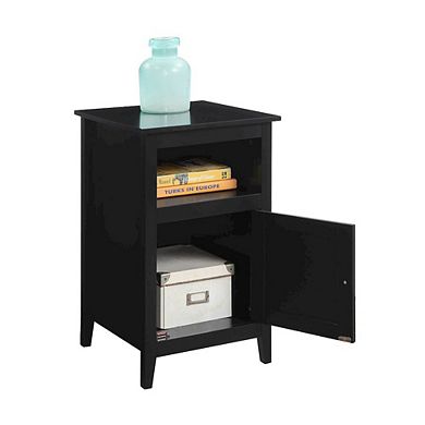 Convenience Concepts Designs2Go End Table with Storage Cabinet and Shelf