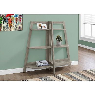 Monarch 6-Shelf Ladder Bookcase Floor Decor