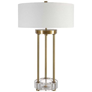 Uttermost Pantheon Brass Rod Table Lamp