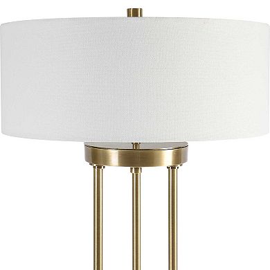 Uttermost Pantheon Brass Rod Table Lamp