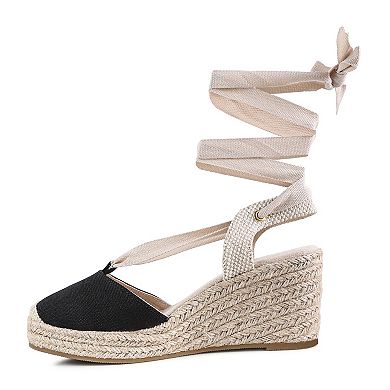 London Rag Little Mary Women's Strappy Wedge Sandals