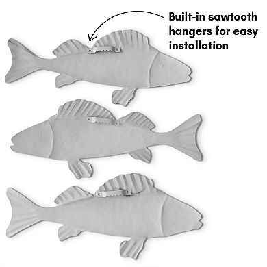 Americanflat Fish Wall Decor 3-piece Set