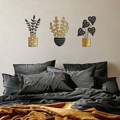 Americanflat Plants Wall Decor 3-piece Set