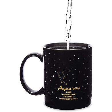 Color Changing Mug, Aquarius Zodiac Astrology Sign Cup (11 oz)