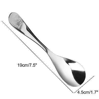 5Pcs Stainless Steel Spoons for Cooking Soup Spoon Dining Spoons 7.5"