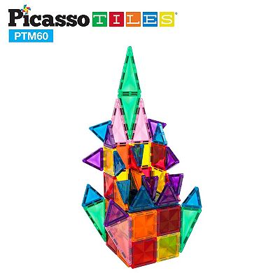 60 Piece Mini Diamond Series Magnetic Building Block Tiles