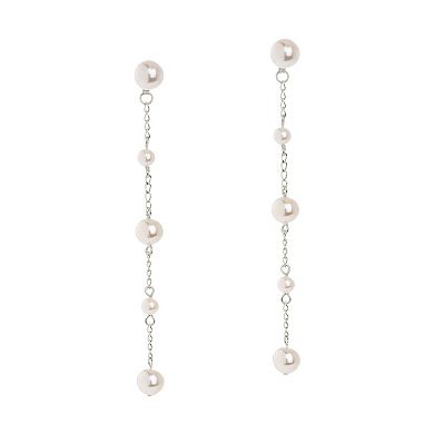 MC Collective Freshwater Cultured Pearl Chain Dangle Earrings