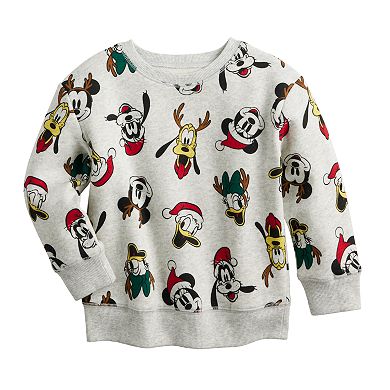 Disney's Mickey Mouse and Friends Baby & Toddler Boy Holiday Crewneck Sweatshirt by Jumping Beans®