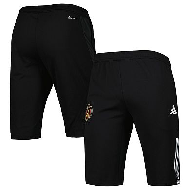Men's adidas Black Atlanta United FC 2023 On-Field Training AEROREADY Half Pants