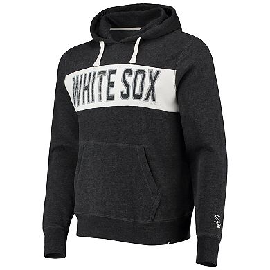Men's '47 Heathered Black Chicago White Sox Team Pullover Hoodie