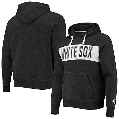 Men's '47 Heathered Black Chicago White Sox Team Pullover Hoodie