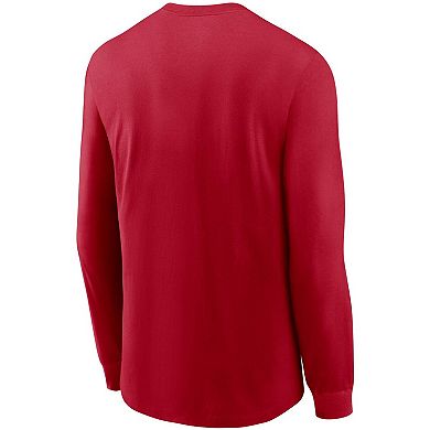 Men's Nike Red Tampa Bay Buccaneers Primary Logo Long Sleeve T-Shirt