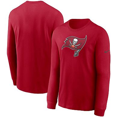 Men's Nike Red Tampa Bay Buccaneers Primary Logo Long Sleeve T-Shirt