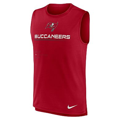 Men's Nike Red Tampa Bay Buccaneers Muscle Trainer Tank Top