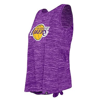 Women's New Era Purple Los Angeles Lakers Space Dye Active Tank Top
