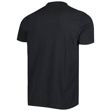 Men's '47 Black Pittsburgh Steelers Wordmark Rider Franklin T-Shirt