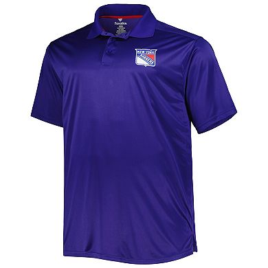 Men's Blue New York Rangers Big & Tall Team Color Polo