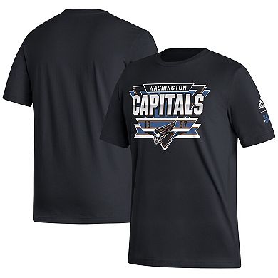 Men's adidas Black Washington Capitals Reverse Retro 2.0 Fresh Playmaker T-Shirt