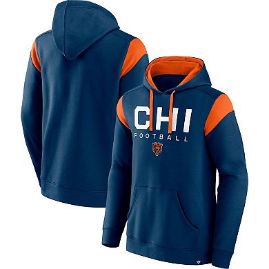 Men's Fanatics Branded Navy Chicago Bears Call The Shot Pullover Hoodie