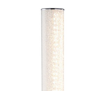 Column Style Floor Lamp with Sandrock Acrylic Tube, Clear