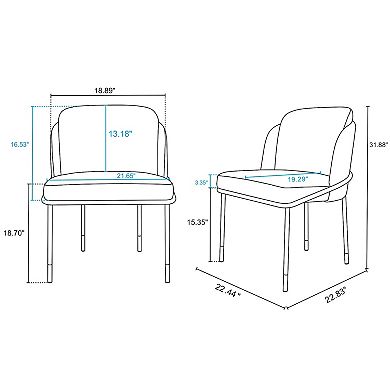 MANHATTAN COMFORT Flor Dining Chair