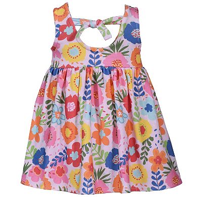 Baby & Toddler Girl Bonnie Jean Floral Knit Dress & Hat Set