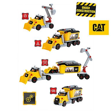 Theo Klein CAT Screw Truck 4-In-1 Construction Toy & Toolbox Set