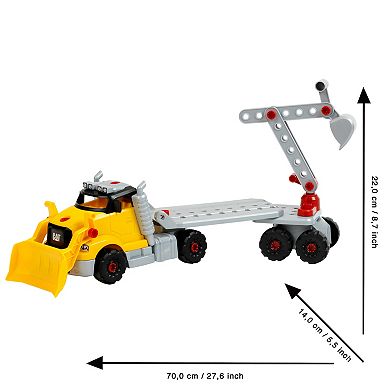 Theo Klein CAT Screw Truck 4-In-1 Construction Toy & Toolbox Set