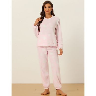 Women's Winter Flannel Pajama Sets Long Sleeve Loungewear